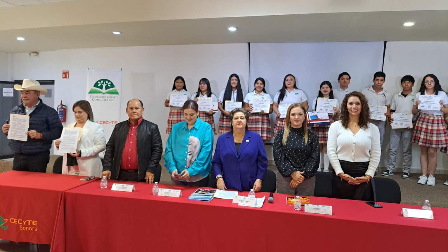 Celebra Cecyte Sonora décimo aniversario de Telebachilleratos Comunitarios con presentación de revista